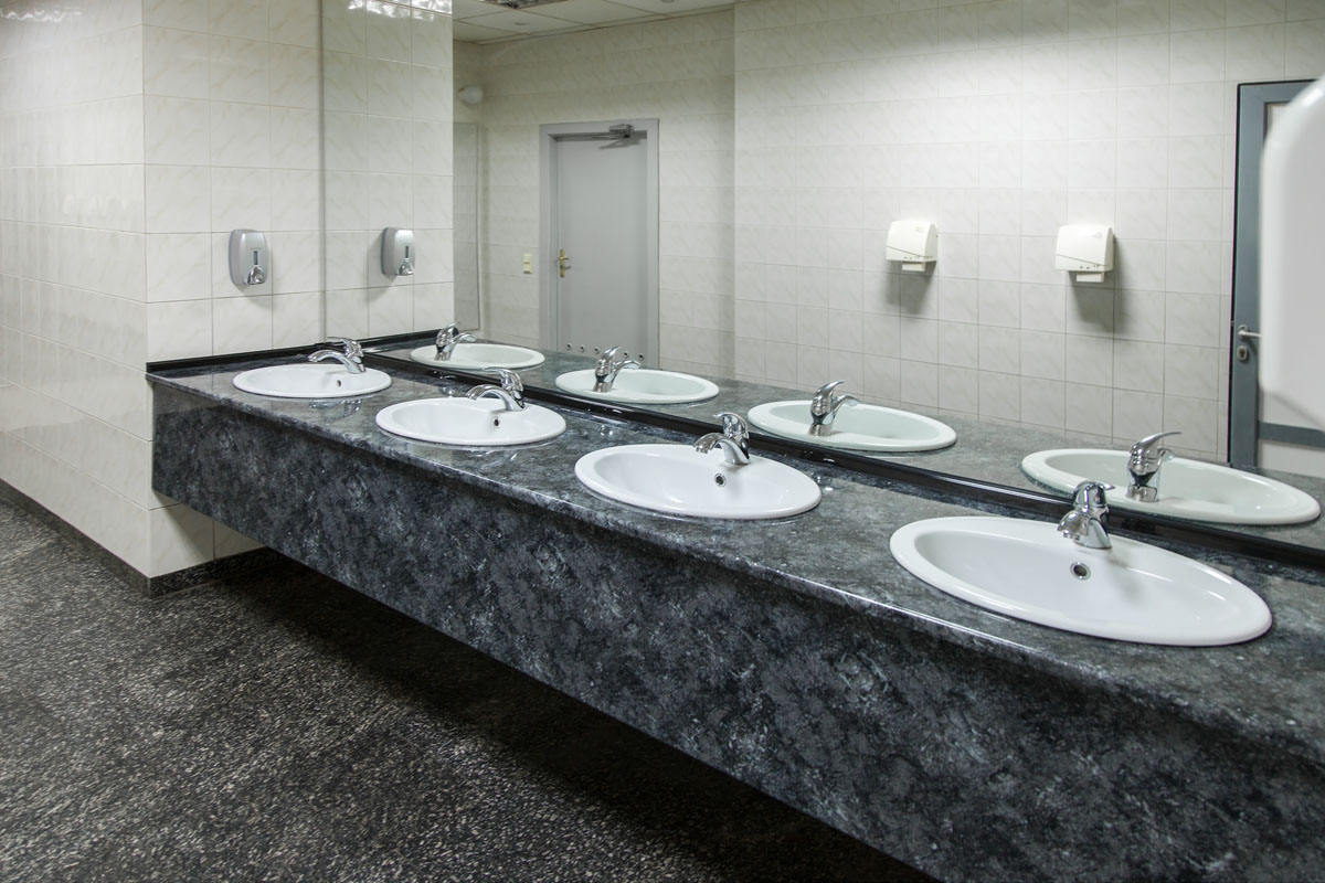 Public empty restroom Public empty restroom